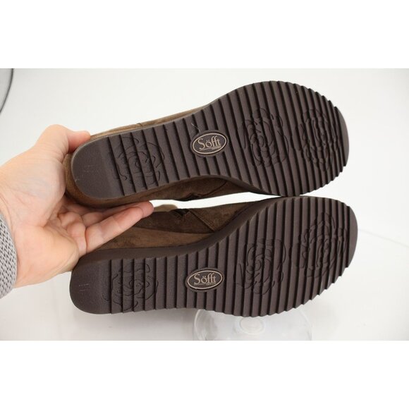 Sofft Aqua Shary Womens Size 11 Brown Waterproof Leather Wedge Boot Bootie - Picture 9 of 12